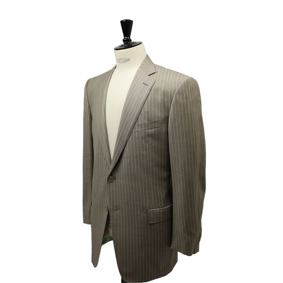 ✨Ermenegildo Zegna/SAKS FIFTH AVENUE Pinstriped Wool/Silk SZ 40L Suit✨ - Picture 5 of 14